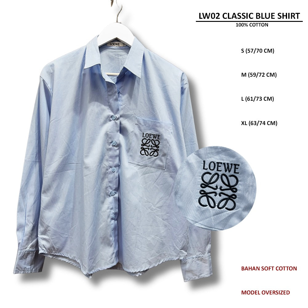 Atasan Kemeja Wanita Lengan Panjang (LW02 CLASSIC SHIRT)