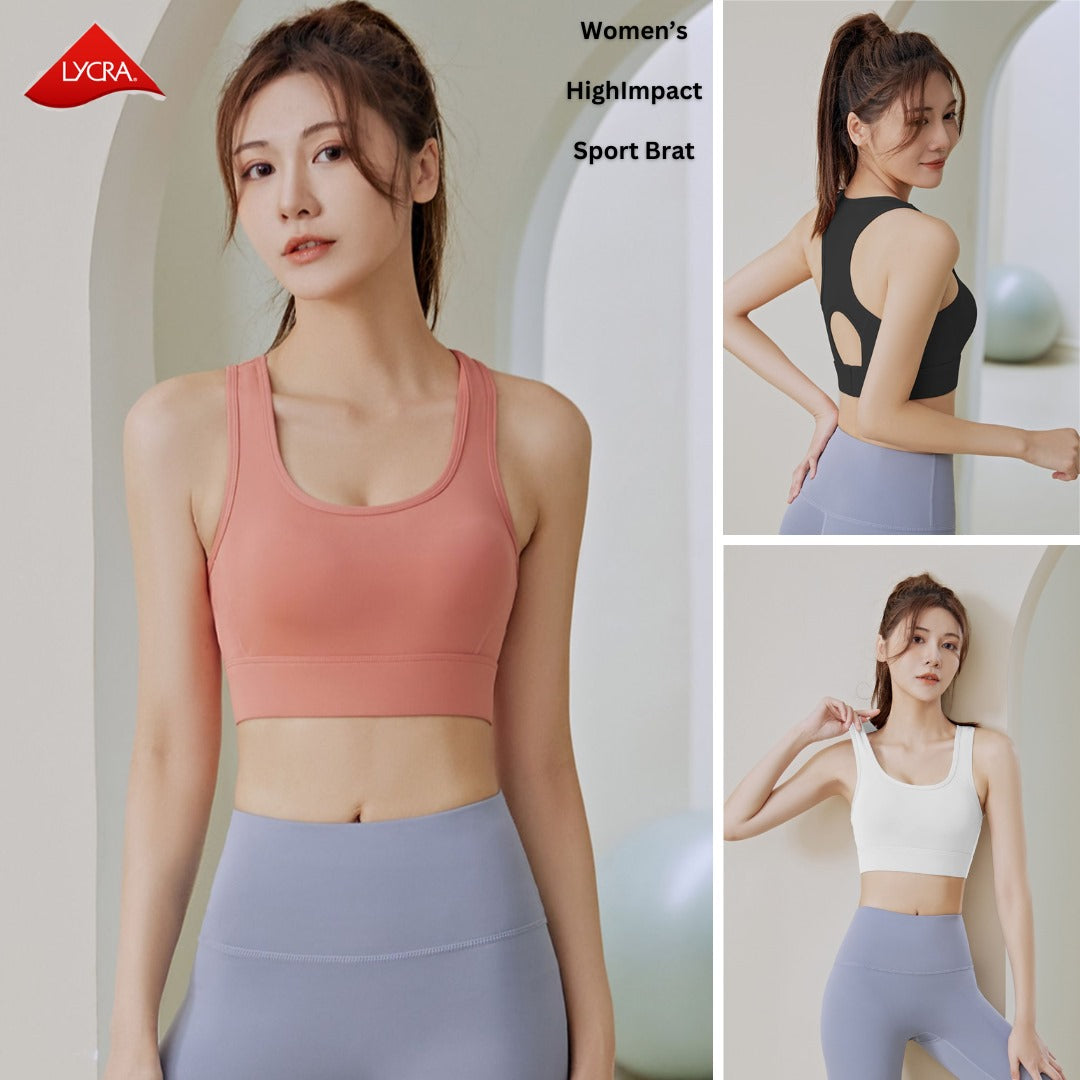 Sport Bra Wanita Stretch High Impact (KRN32 SEU SPORTBRA)