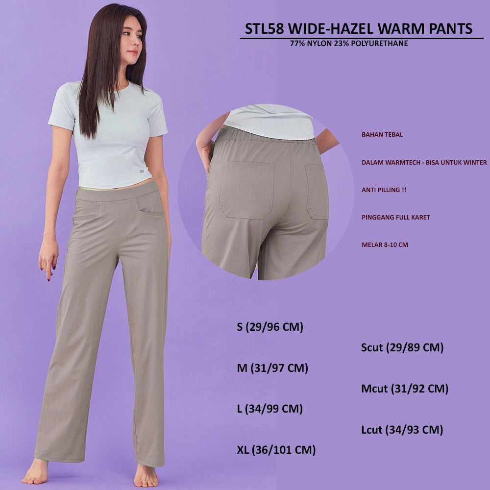 Celana Panjang Kulot Wanita (STL58 WIDE WARM PANTS)