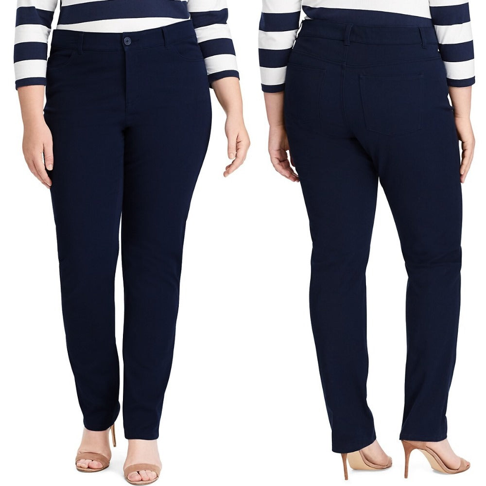 Celana Panjang Wanita Midrise Straight Stretch Twill (CHAPS02 TWILL STRAIGHT PANTS)