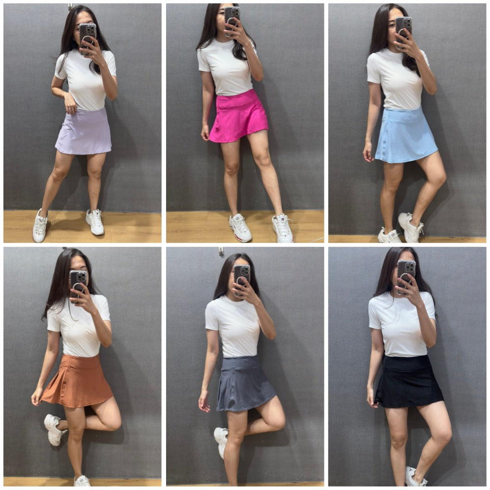 Skort Pendek Olahraga Wanita Highrise Stretch (DGR26 SKORT LIGHTSTREME)