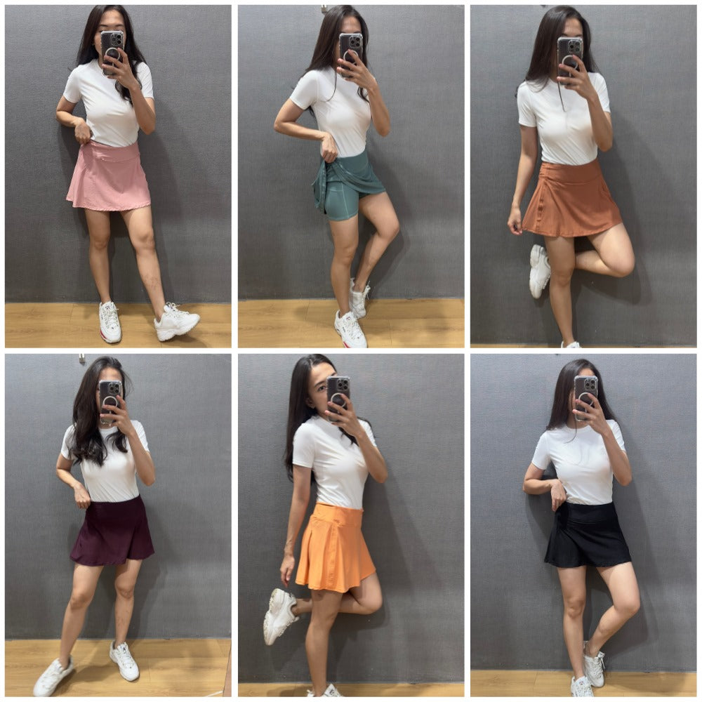 Skort Pendek Olahraga Wanita Highrise Stretch (DGR26 SKORT LIGHTSTREME)