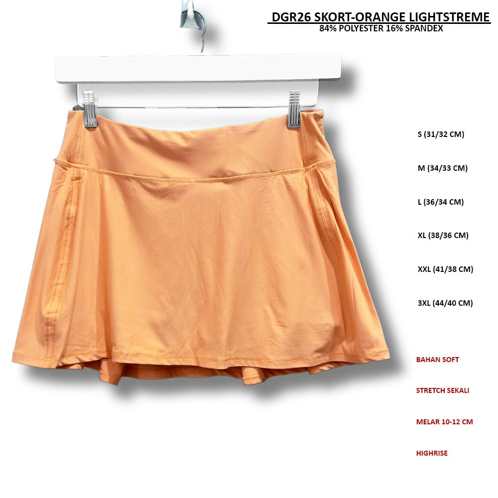 Skort Pendek Olahraga Wanita Highrise Stretch (DGR26 SKORT LIGHTSTREME)