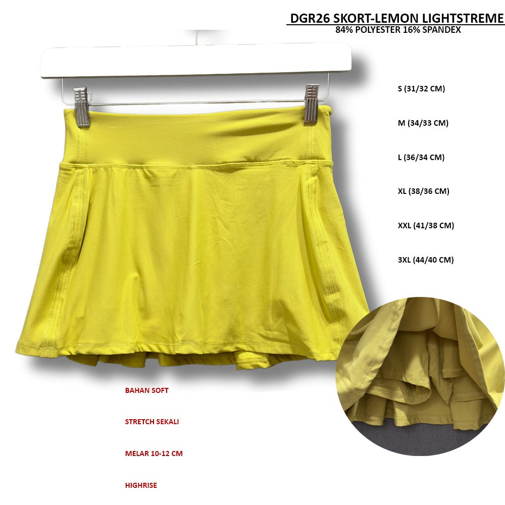 Skort Pendek Olahraga Wanita Highrise Stretch (DGR26 SKORT LIGHTSTREME)