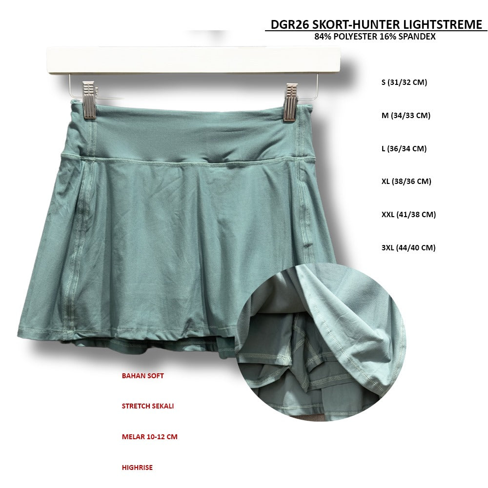 Skort Pendek Olahraga Wanita Highrise Stretch (DGR26 SKORT LIGHTSTREME)
