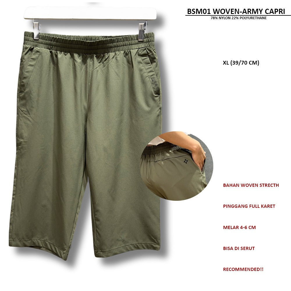 Celana Panjang Capri Wanita Stretch (BSM01 WOVEN CAPRI)