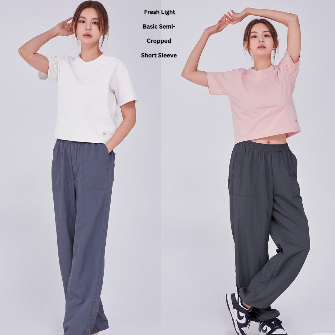 Atasan Kaos Wanita Lengan Pendek (STL79 FRESH BASIC SEMICROP)