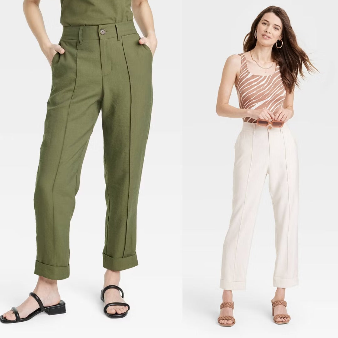 Celana Panjang Wanita Highrise (AND12 PINTUCK SLIM STRAIGHT)