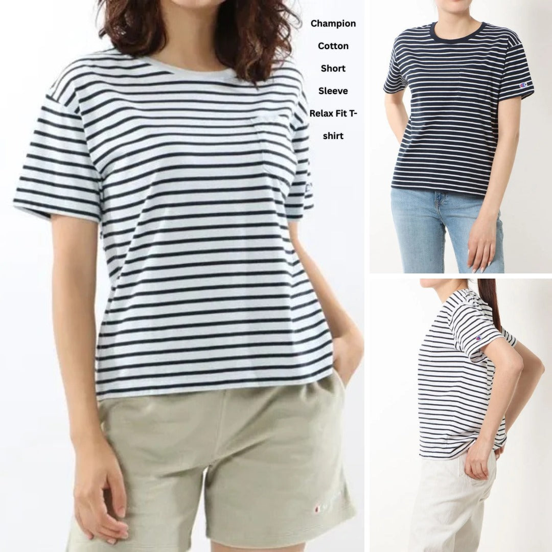 Atasan Kaos Wanita Lengan Pendek Soft Cotton (CHAMP106 BASIC TSHIRT)