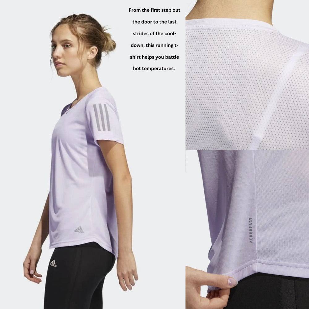 Kaos Olahraga Wanita Lengan Pendek Soft Dry (ADD44 RUN OWN TEE)