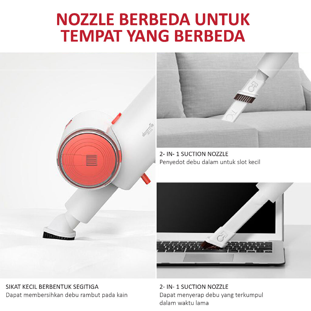 DEERMA VC25 VC25plus Handheld Wireless Vacuum Cleaner Vacuum Nirkabel Penyedot Debu