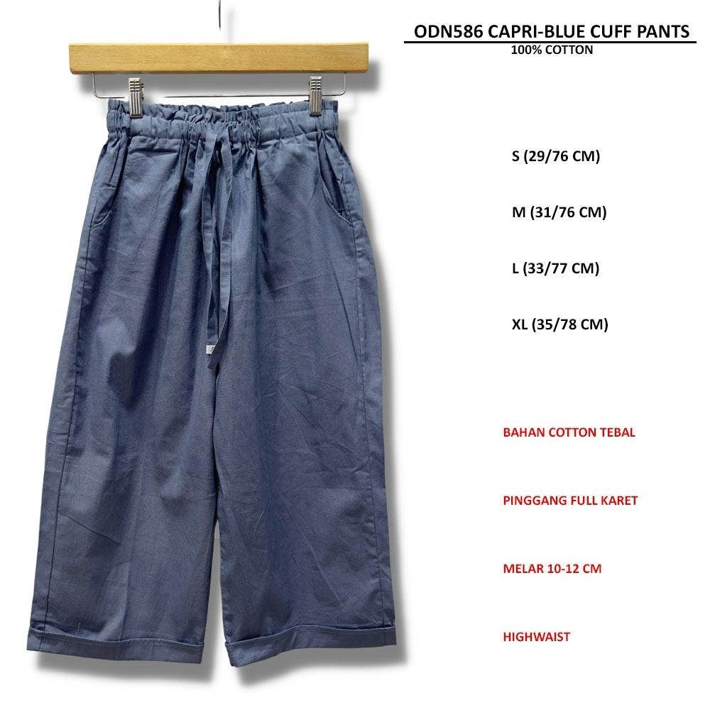 Celana Capri Wanita Highwaist (ODN586 CAPRI BUFF PANTS)
