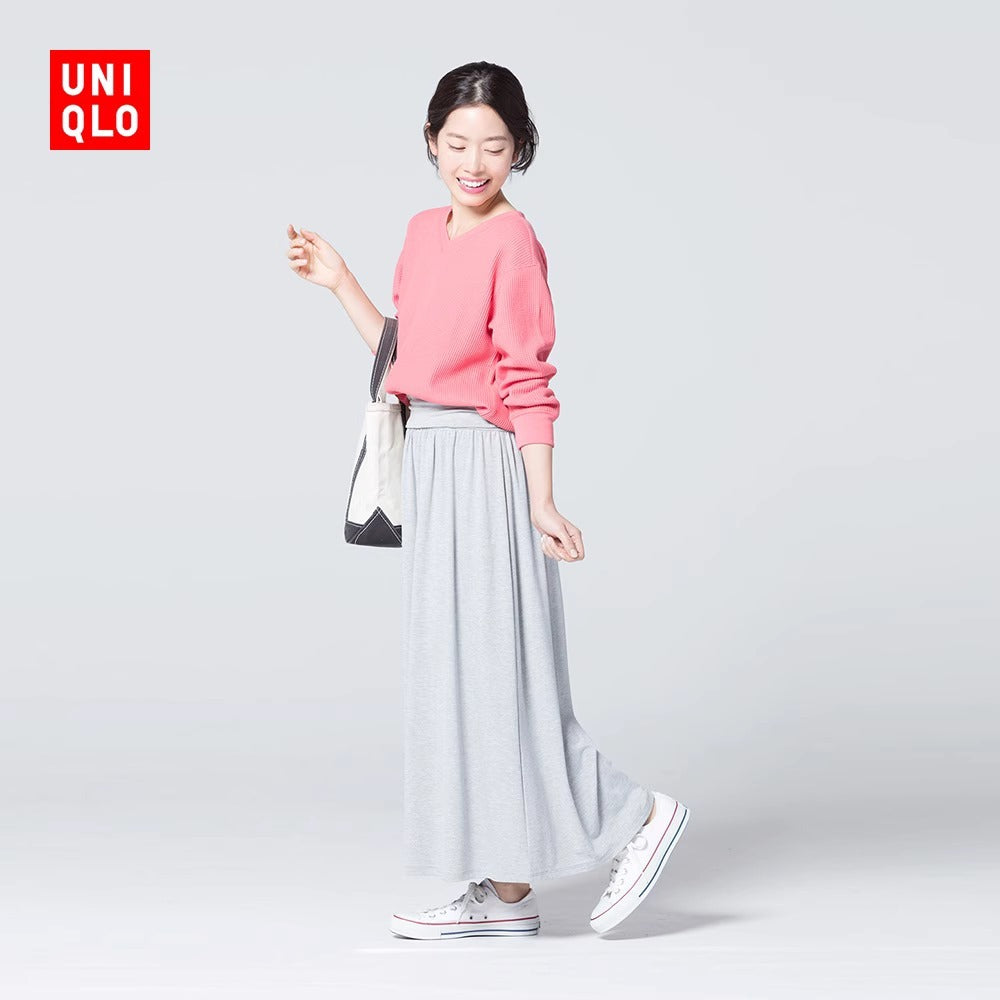 Rok Midi Rampel Wanita (UNQ351 2WAYS LONG SKIRT)