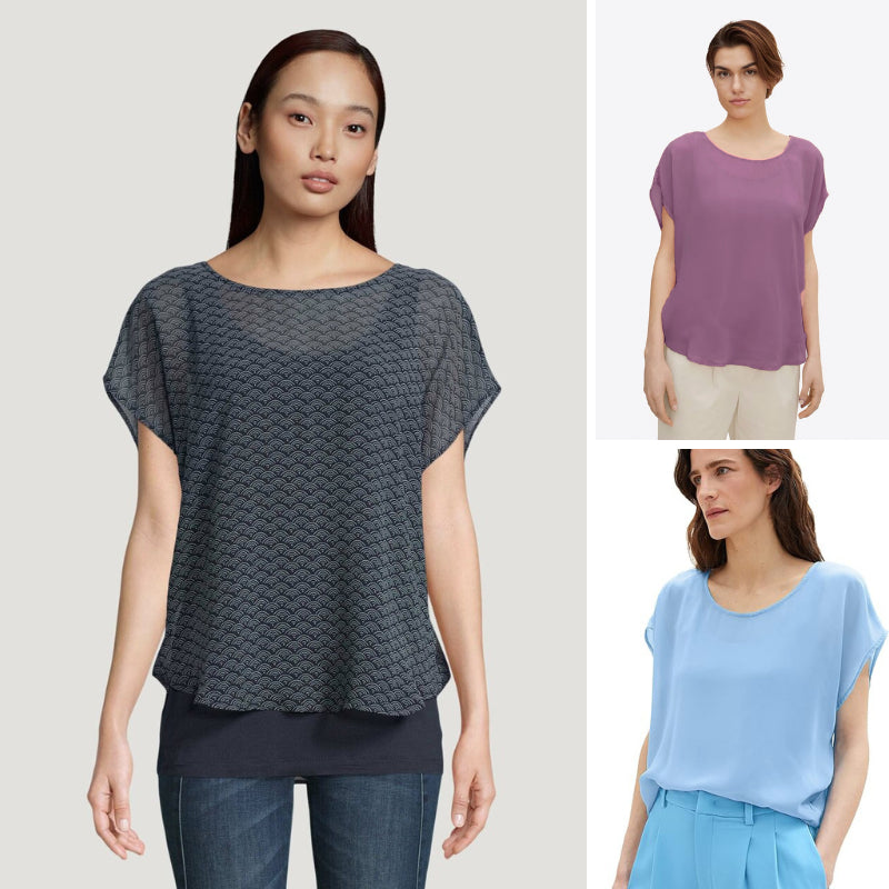 Atasan Blouse Wanita Lengan Pendek (TTL30 LAYER TOP)