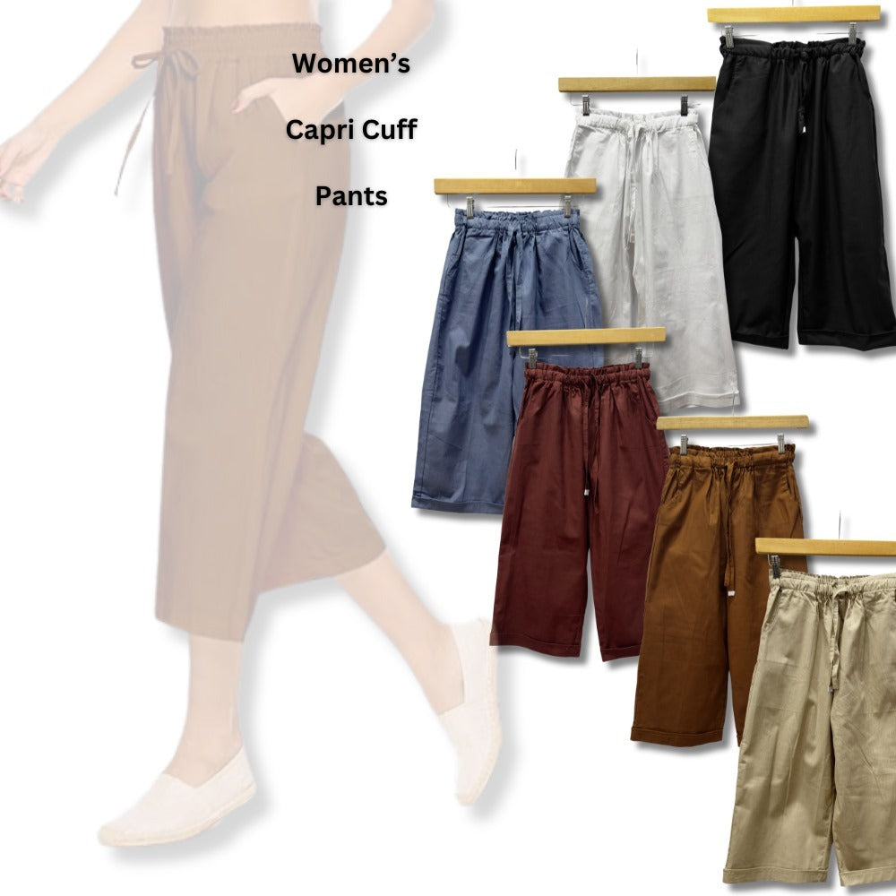 Celana Capri Wanita Highwaist (ODN586 CAPRI BUFF PANTS)