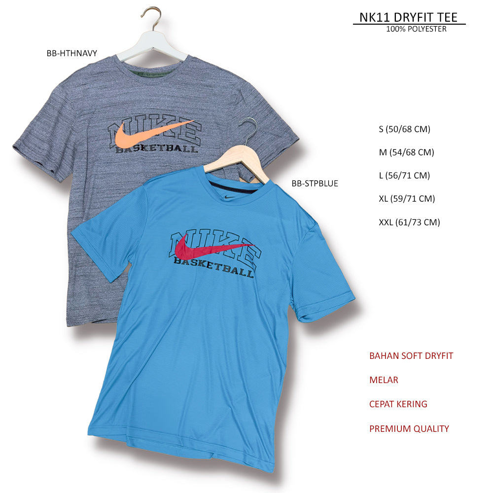 Atasan Kaos Olahraga Pria Lengan Pendek (NK11 DRYFIT TEE)