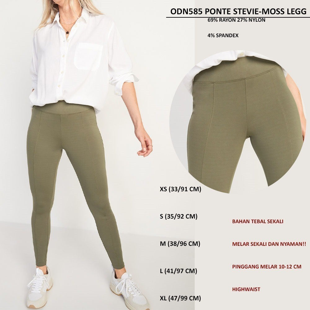 Celana Panjang Wanita Highwaist (ODN585 PONTE STEVIE LEGG)