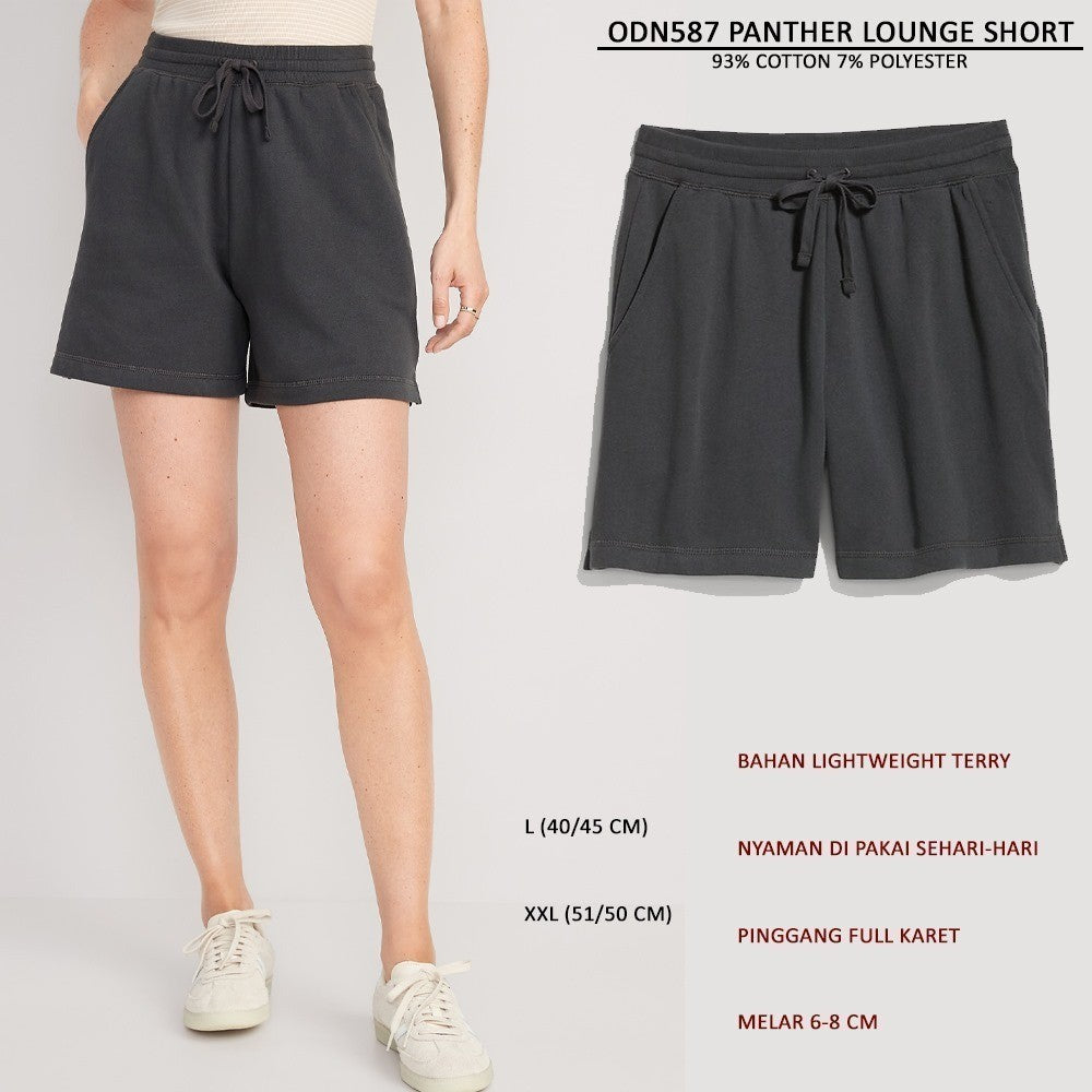 Celana Pendek Wanita Lightwight Terry (ODN587 LOUNGE SHORT)
