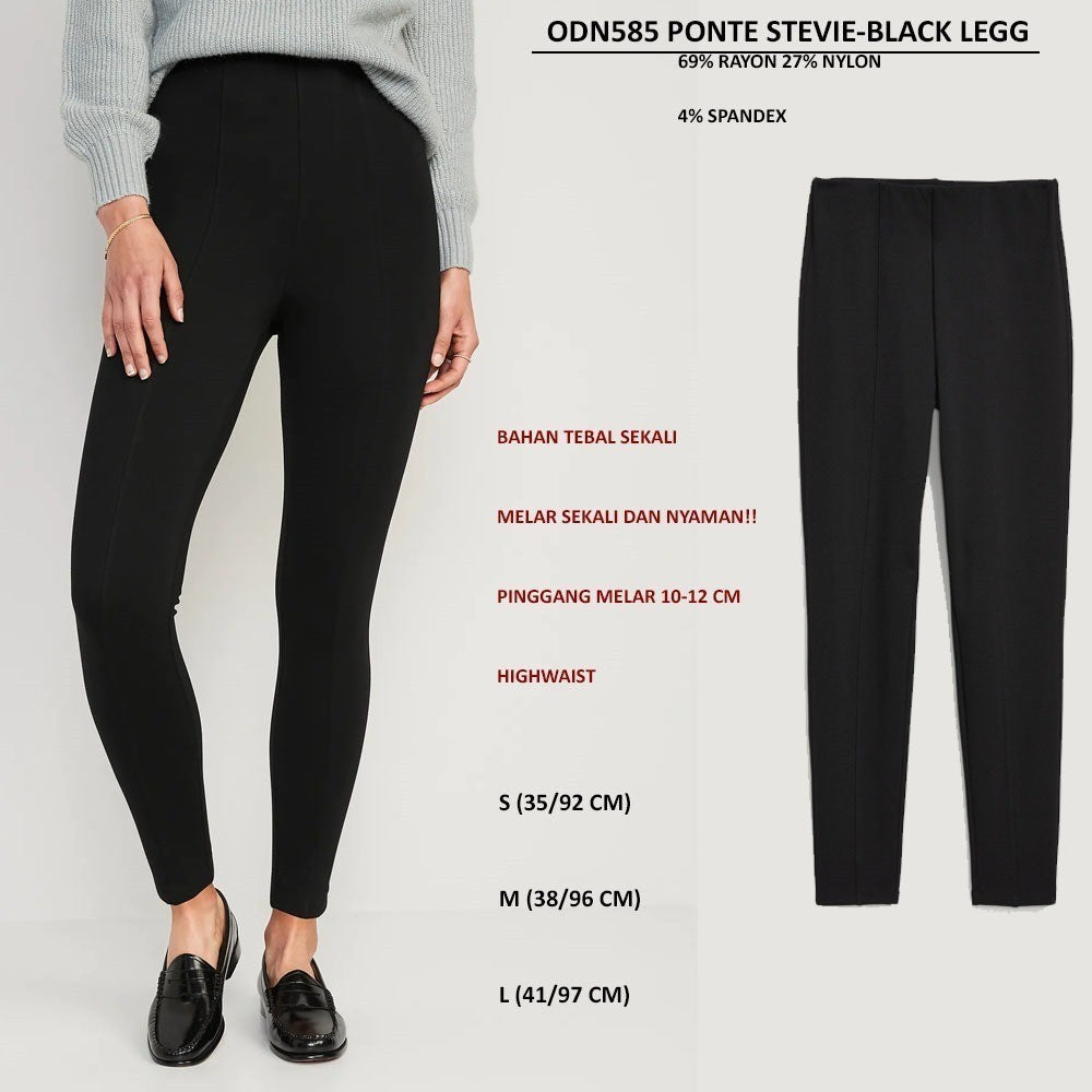 Celana Panjang Wanita Highwaist (ODN585 PONTE STEVIE LEGG)