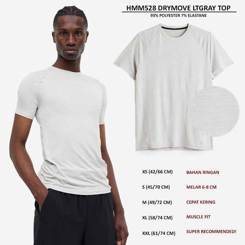 Atasan Kaos Olahraga Pria Lengan Panjang (HMM528 DRYMOVE TOP)
