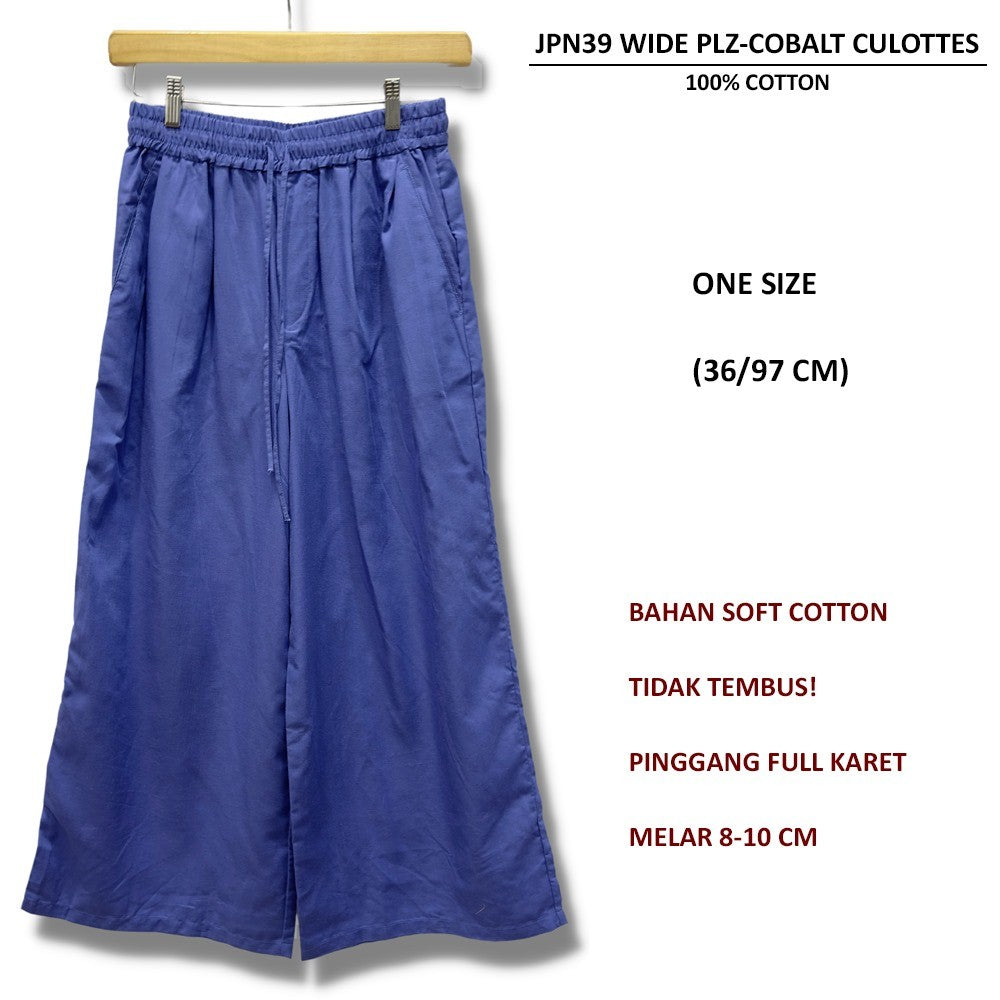 Celana Panjang Kulot Wanita Soft Cotton (JPN39 WIDE PLZ CULLOTES)