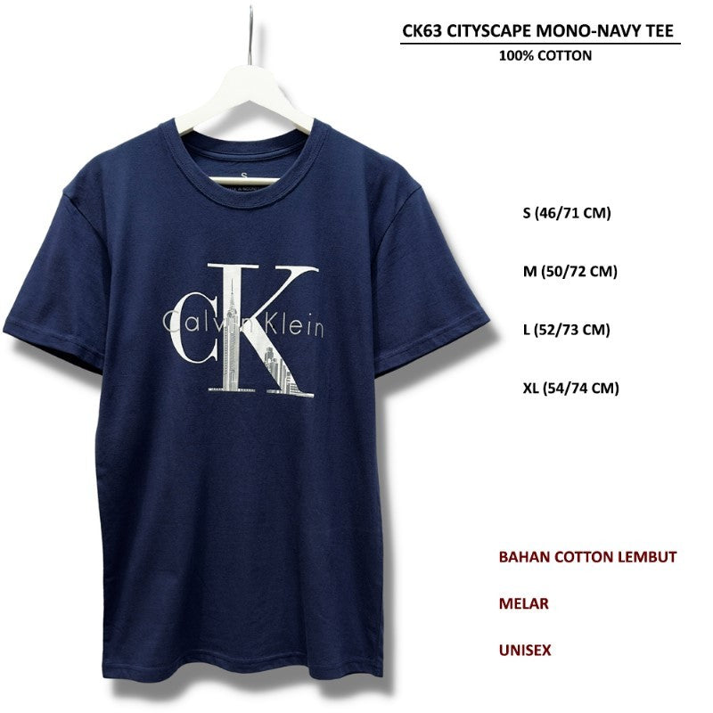 Atasan Kaos Pria Lengan Pendek (CK63 CITYSPACE MONO TEE)