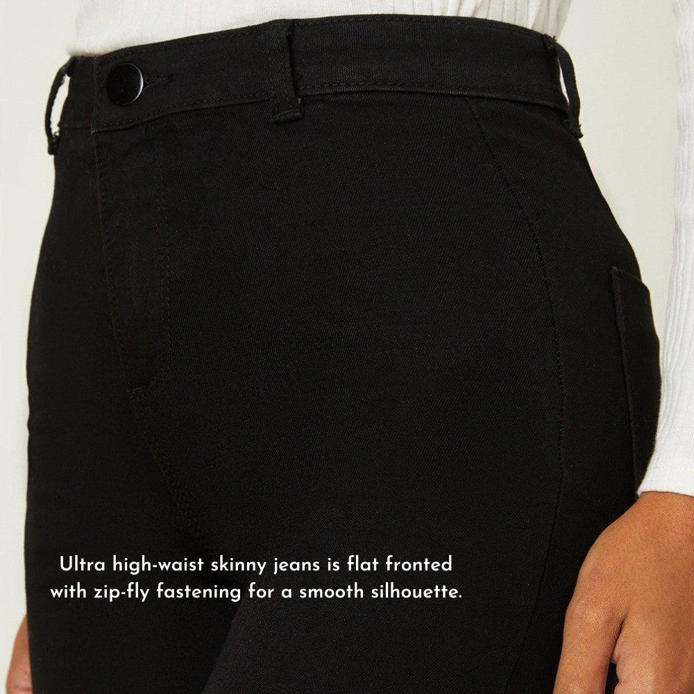 Celana Jeans Skinny Wanita Highrise Blue Black Denim (DRT01 LYLA SKINNY)