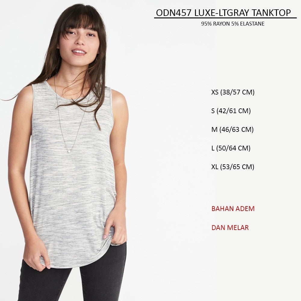 Atasan Tanktop Wanita Kerah V & Kerah Oneck (ODN457 EVWTANK VEE)