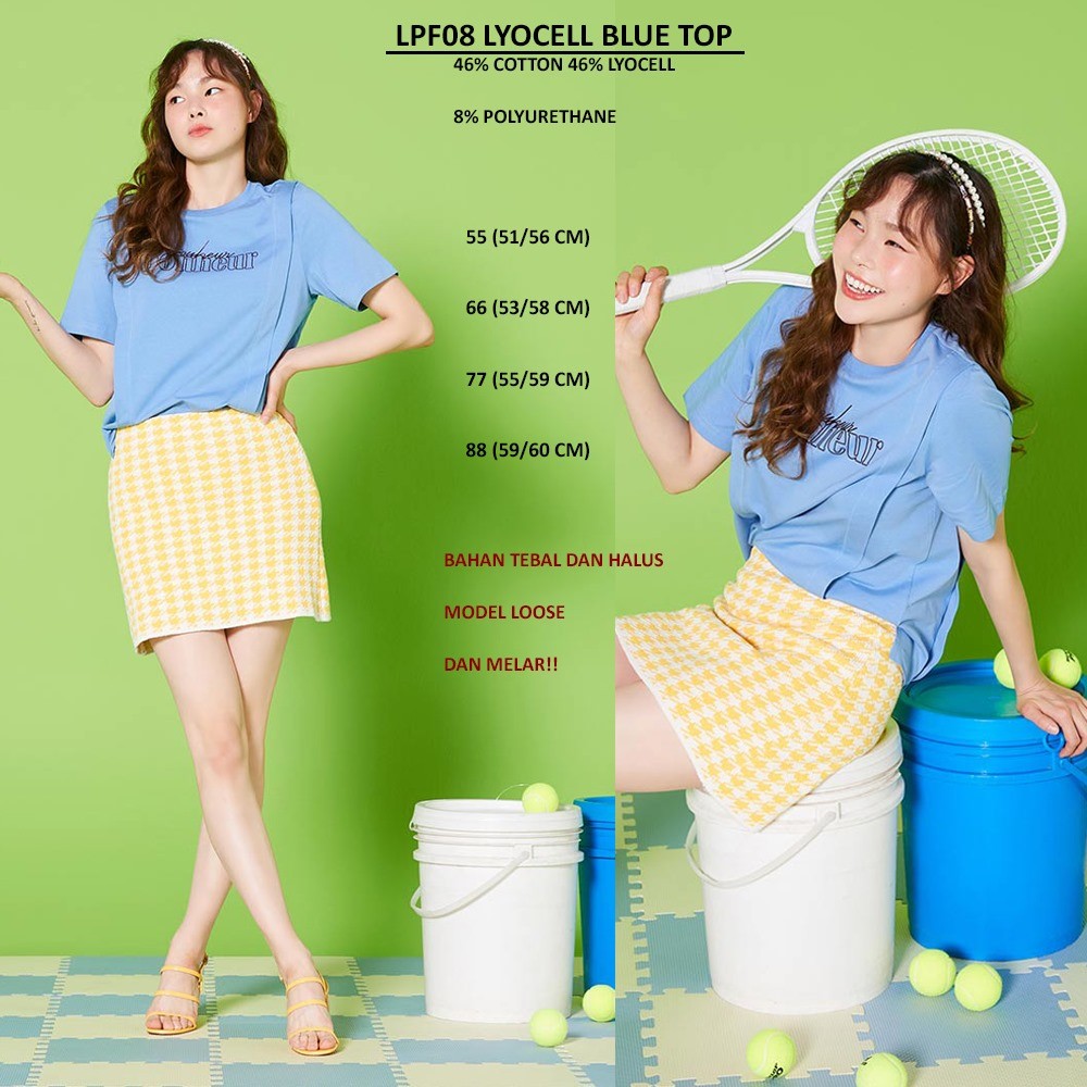 Atasan Kaos Wanita Lengan Pendek (LPF08 LYOCELL TOP)