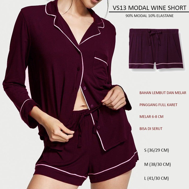 Celana Pendek Santai/Tidur Wanita (VS13 MODAL SHORT)