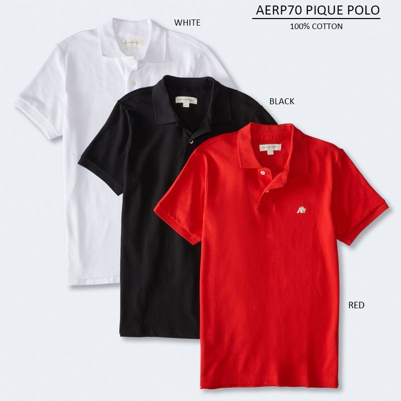 Kaos Polo Pria Lengan pendek Cotton Pique (AERP70 PIQUE POLO)