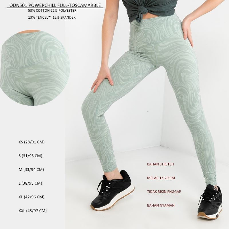 Celana Panjang Legging Olahraga Wanita (ODN501 POWERCHILL LEG)