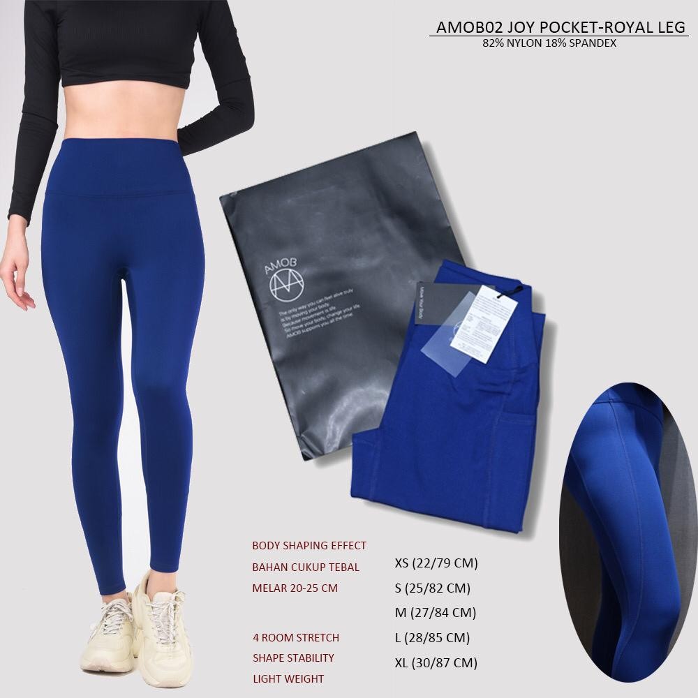 Celana Panjang Olahraga Wanita Pocket Spandex Shaper (AMOB02 JOY POCKET LEGGING)