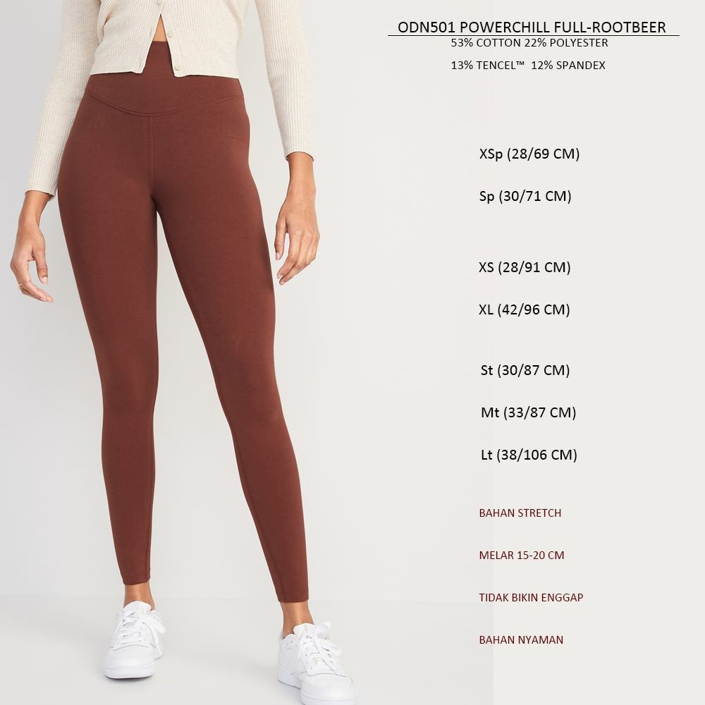 Celana Panjang Legging Olahraga Wanita (ODN501 POWERCHILL LEG)