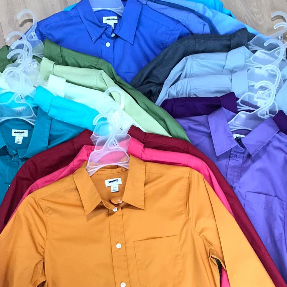 Atasan Kemeja Wanita Lengan Panjang (JCREW28 BUTTON SHIRT)