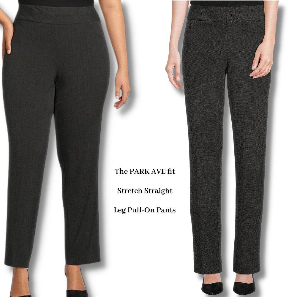 Celana Panjang Wanita Curvy Fit Stercht (IVT08 PARKAVE CLASSIC-DARK PANTS)
