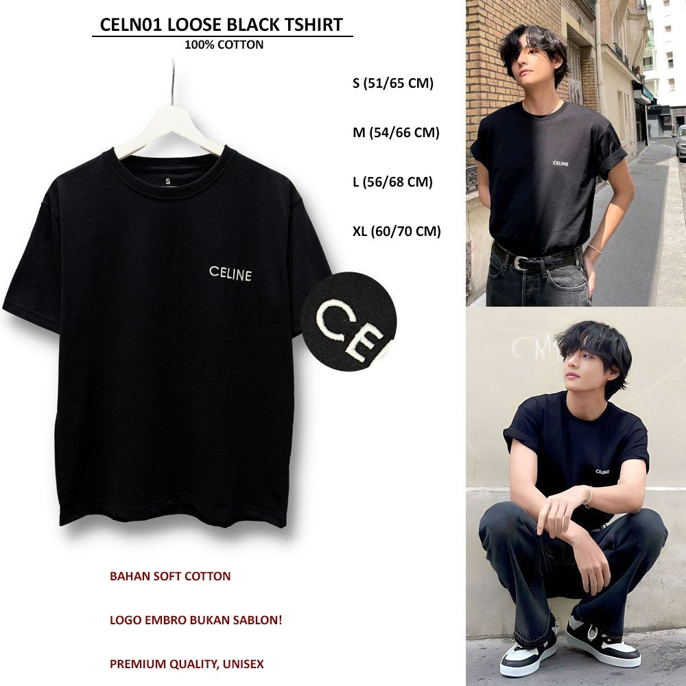 Atasan Koas Pria Lengan Pendek (CELN01 LOOSE WHITE TSHIRT)