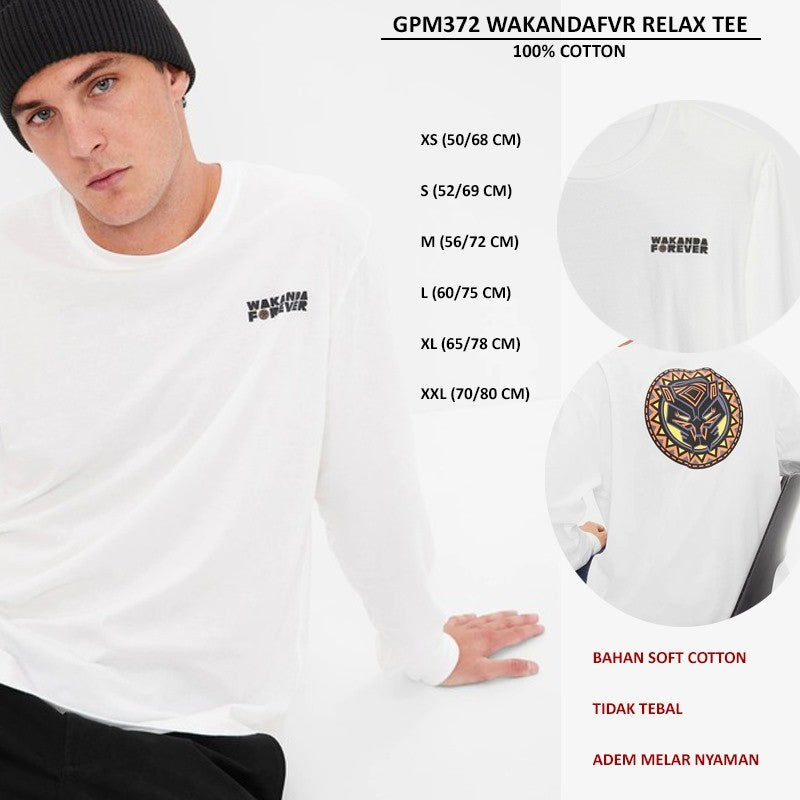 Atasan Kaos Pria Lengan Panjang Soft Cotton (GPM372 RELAX TEE)