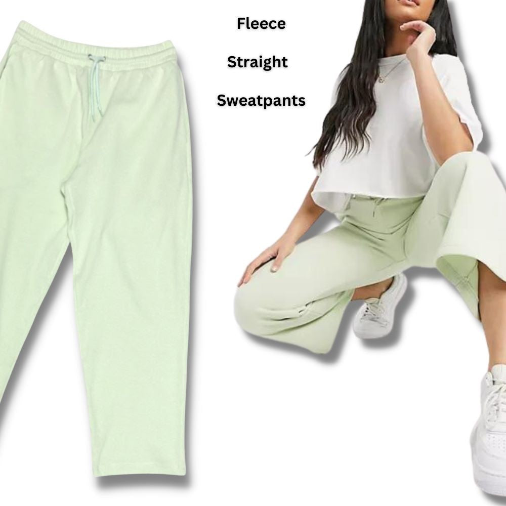 Celana Panjang Sweatpants Wanita (MONKL20 STRAIGHT MINT SWEATPANTS)