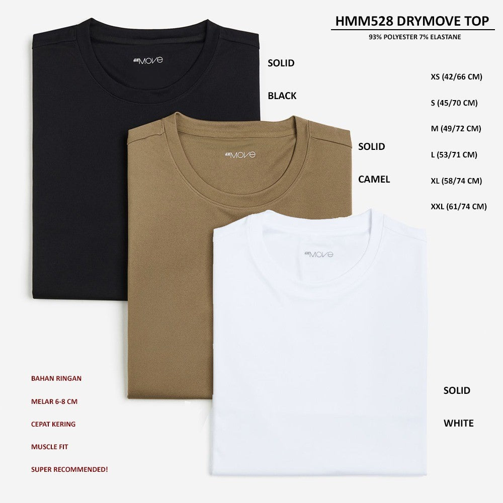 Atasan Kaos Olahraga Pria Lengan Panjang (HMM528 DRYMOVE TOP)