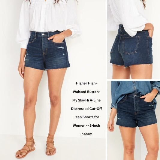 Celana Pendek Wanita Denim Super Highrise Strecth Jeans (ODN453 HRR CUTTOF SHORT)
