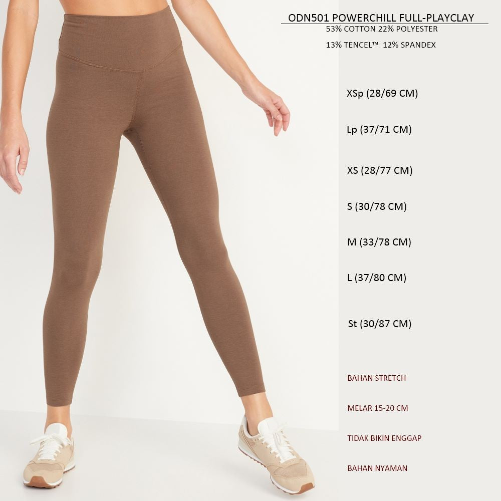 Celana Panjang Legging Olahraga Wanita (ODN501 POWERCHILL LEG)