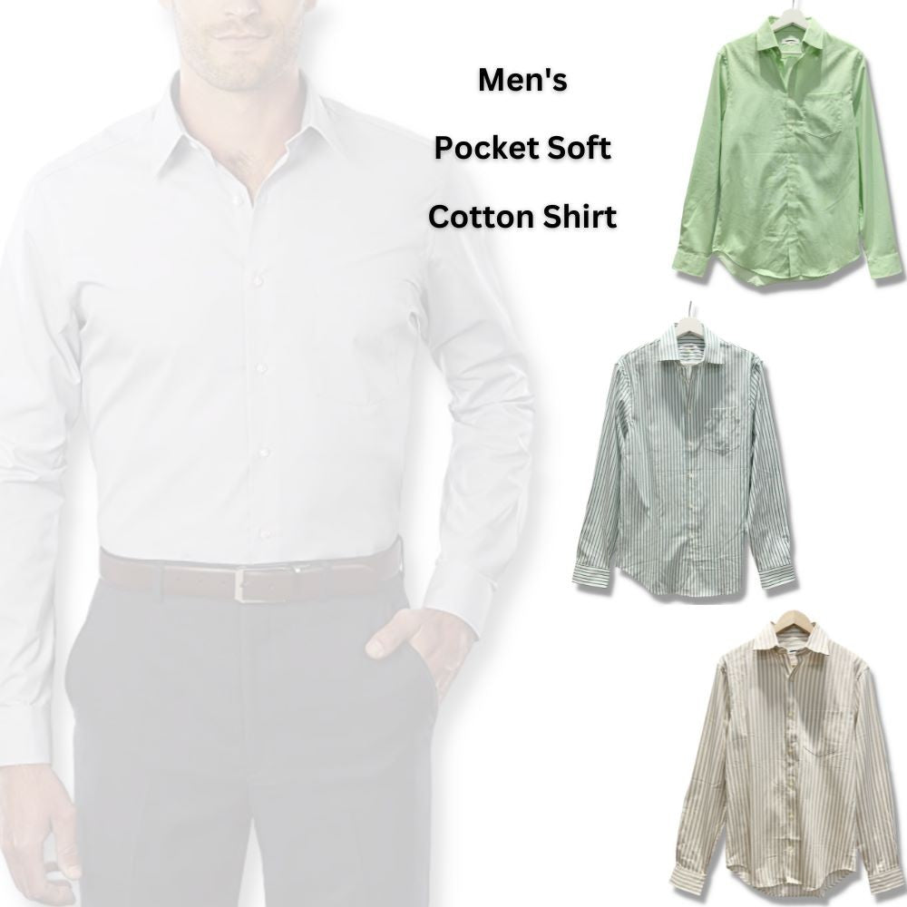 Atasan Kemeja Pria Lengan Panjang (CK59 COTTON POCKET SHIRT)