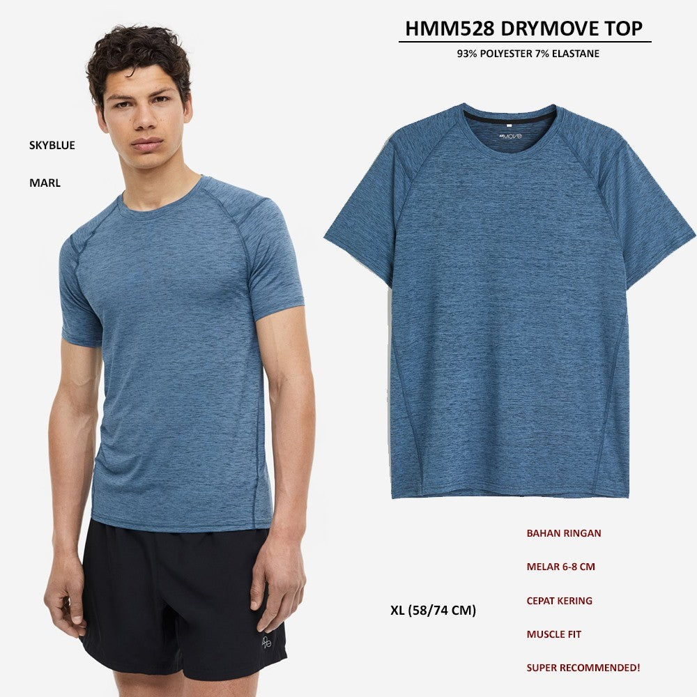 Atasan Kaos Olahraga Pria Lengan Panjang (HMM528 DRYMOVE TOP)