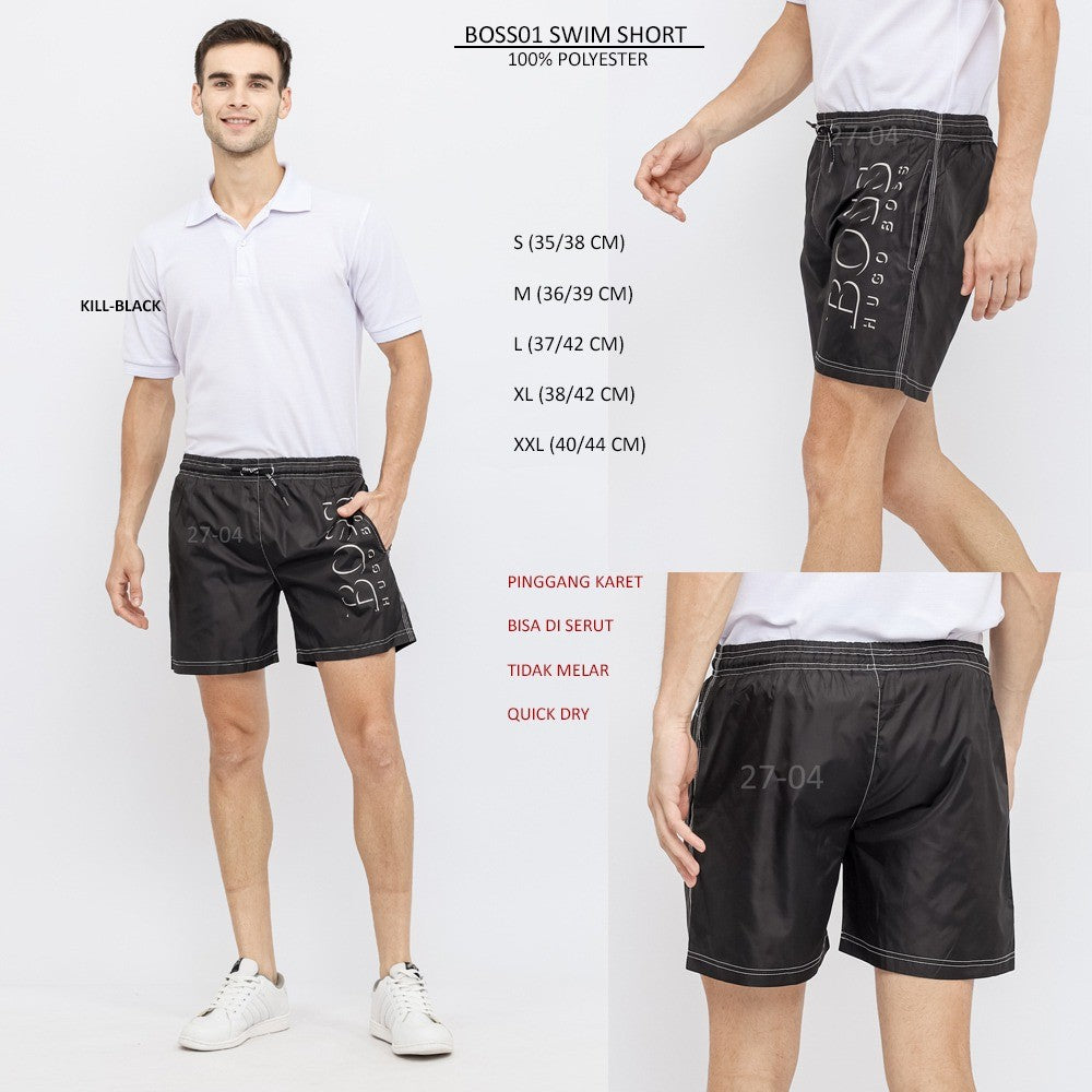 Celana Pendek Pria Swim Pantai Renang Short (BOSS01 SWIM SHORT)