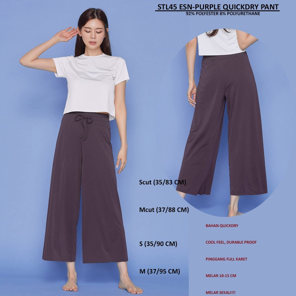 Celana Panjang Kulot Wanita (STL45 ESN QUICKDRY PANT)