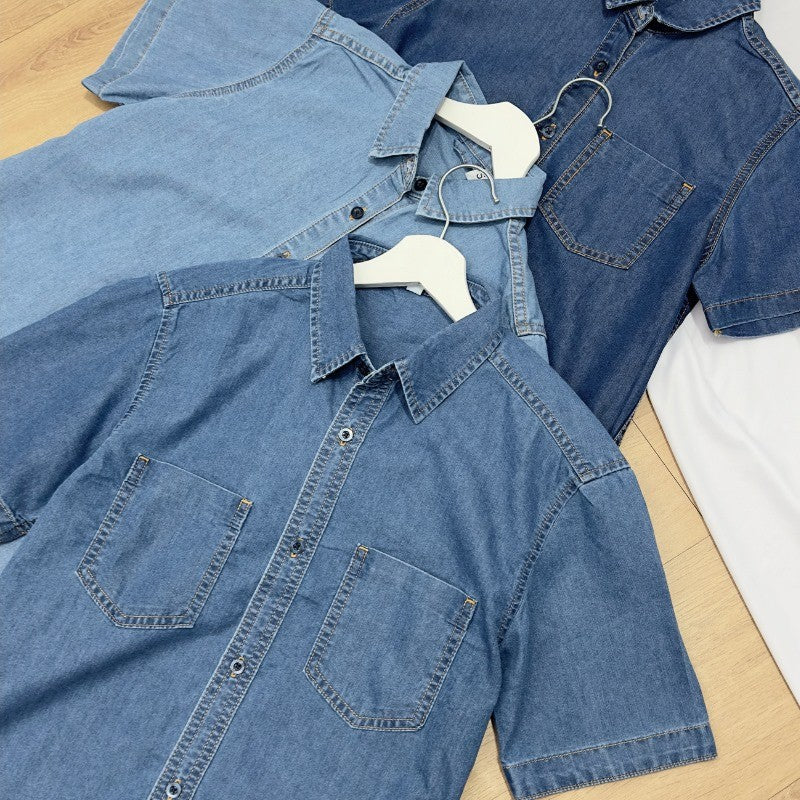 Atasan Kemeja Wanita Lengan Pendek (JPN40 PATCH WOMEN SHIRT)