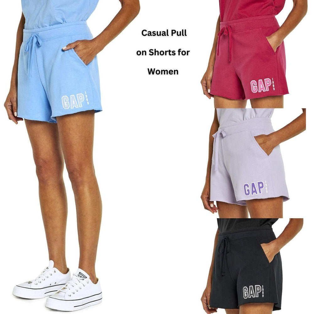 Celana Pendek Wanita Casual Soft Terry Polos (GPP362 POCKET SHORT)