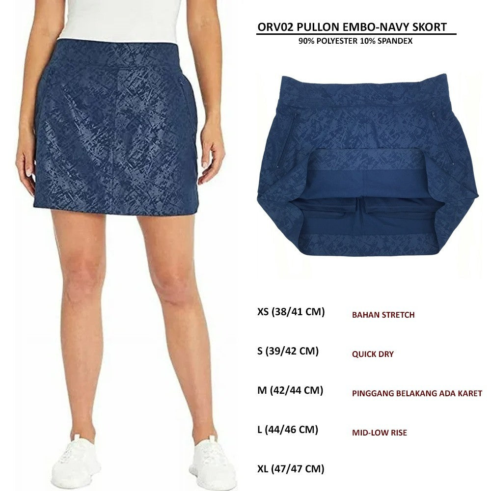 Celana Pendek Rok Santai Wanita (ORV02 PULLON SKORT)