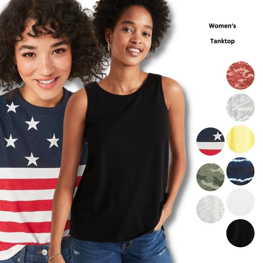 Atasan Tanktop Wanita Kerah V & Kerah Oneck (ODN457 EVWTANK VEE)